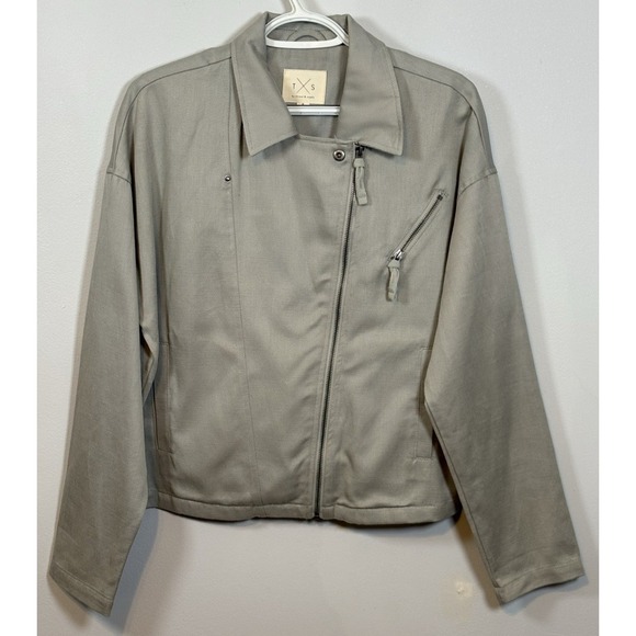 Thread & Supply Jackets & Blazers - Thread & Supply Grey Womens Asymmetrical zipper Jacket Size Small